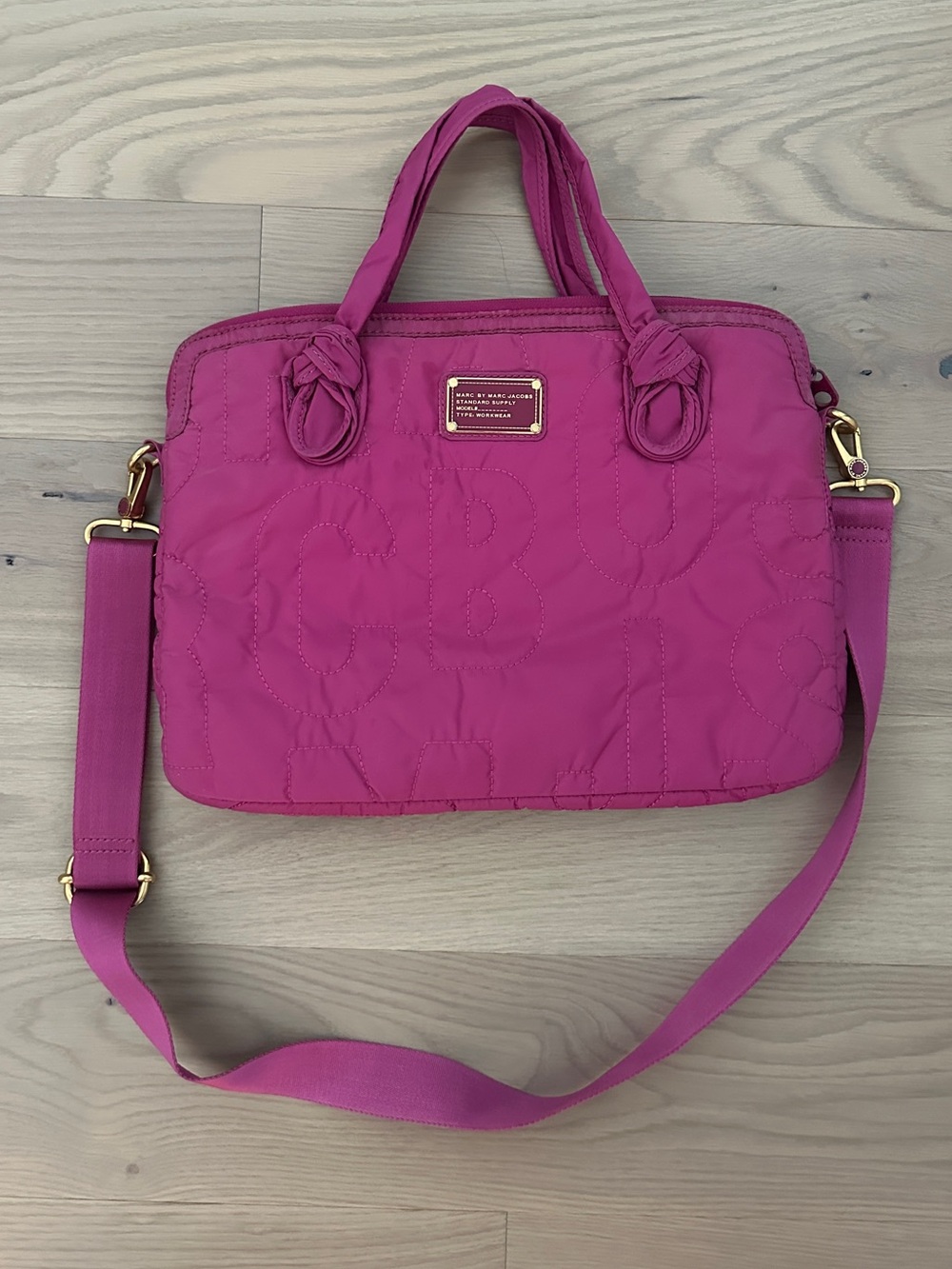 Marc by Marc Jacobs Laptop Carrier with Zipper and Crossbody Strap